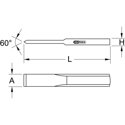 Burin Plat Bronzeplus L. 300 X H. 5Mm