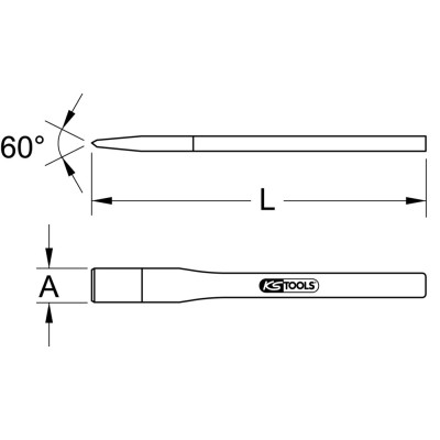 Burin De Maçon Bronzeplus 300Mm X 32Mm
