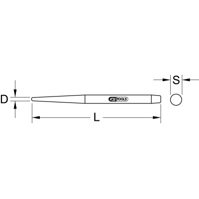 Chasse-Clous Bronzeplus 200Mm, Ø 25Mm