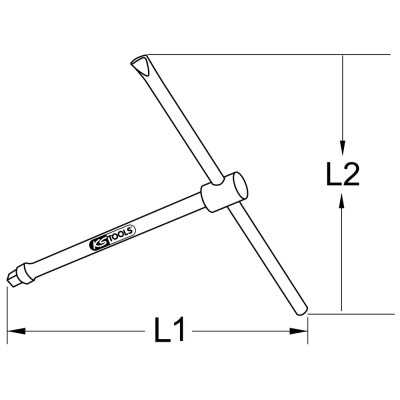 Poignée En ''T'' Bronzeplus 3/4'', 260Mm