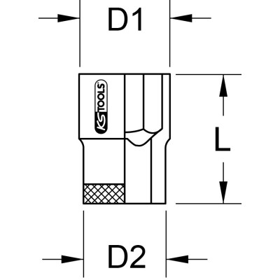 Douille Bronzeplus 3/4'', 6 Pans, 21Mm