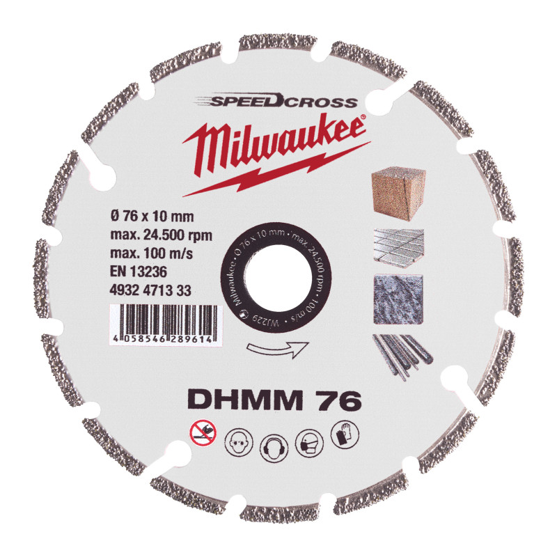 Disque Diamand Multi Materiaux 76 mm 1 Pc-Milwaukee Consommable