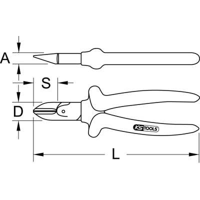 Pince Coupante Diagonale Inox, 150Mm
