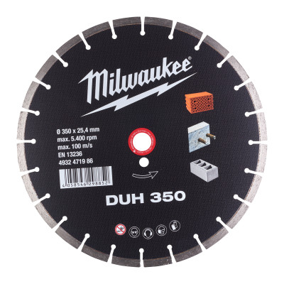 Disque Diamant Contractor Hudd 350 mm (X1)-Milwaukee Consommable