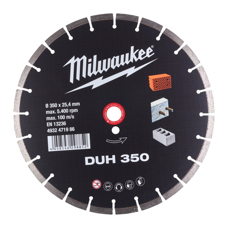 Disque Diamant Contractor Hudd 350 mm (X1)-Milwaukee Consommable