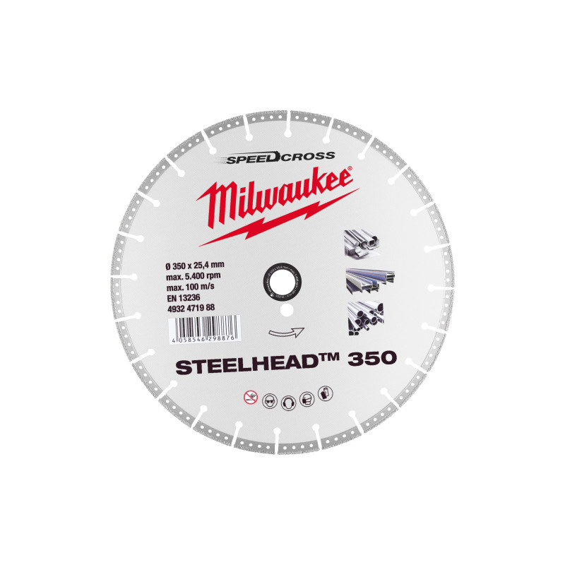 Disque Diamant 350 mm Steelhead-Milwaukee Consommable
