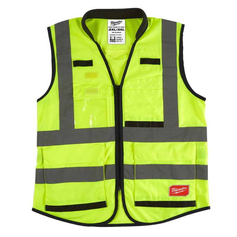 Gilet Premium Haute Visibilté Jaune - Xxl - 1 Pc-Milwaukee Epi