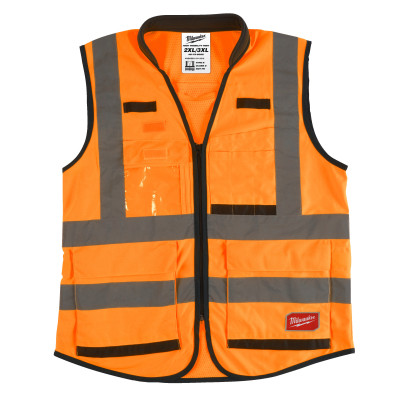 Gilet Premium Haute Visibilté Orange - Xxl - 1 Pc-Milwaukee Epi