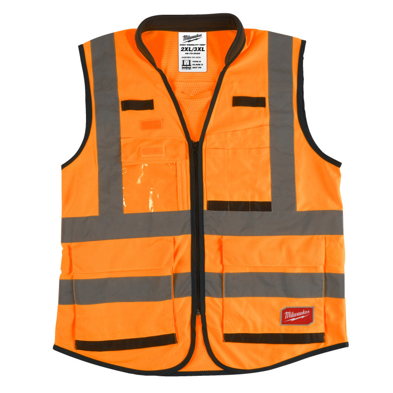 Gilet Premium Haute Visibilté Orange - Xxl - 1 Pc-Milwaukee Epi