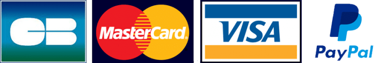 Paiement Sécurisé CB, Visa, Mastercard, PayPal